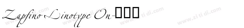 Zapfino Linotype On字体转换